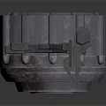 Metallic Industrial Equipment With Circular Main Body Rail And Projecting Metal Arms
