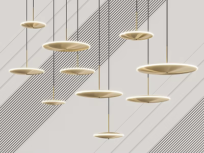 Modern chandelier 3d model
