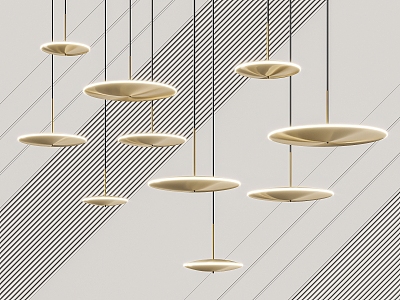 Modern chandelier 3d model