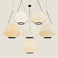 Pendant lamp Fabric chandelier 3d model