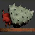 Dwelling crab sea crab river crab hairy crab bread crab hermit crab big crab small crab 3d model