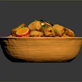 Delicious Chicken And Rice Dish In Yellow Bowl With Boiled Egg And Coriander
