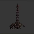 Spiked Mythical Creature Character With Clawed Limbs Chains Tattered Robes And Waist Pouch
