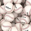 Quality Sports Equipment Wilson White Baseballs With Red Stitching In Bulk