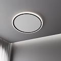 Modern Minimalist Ceiling Lights With Circular Square Ring And Linear Designs For Home Interior 3d model