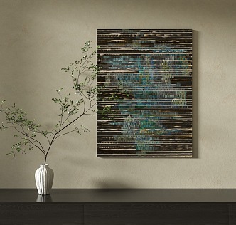 Quiet Wind Decorative Painting 3d model