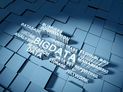 Modern American Chen Big Data Text Background Enterprise Commercial 3d model