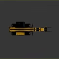 Yellow Spartan JOB Utility Vehicle with Extendable Boom for Heavy Duty Construction Tasks