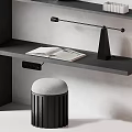 Modern Bookcase Interior Design With Decorative Vases Sculptures And Books