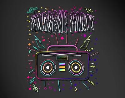 Modern neon neon wall decoration shape 3d model