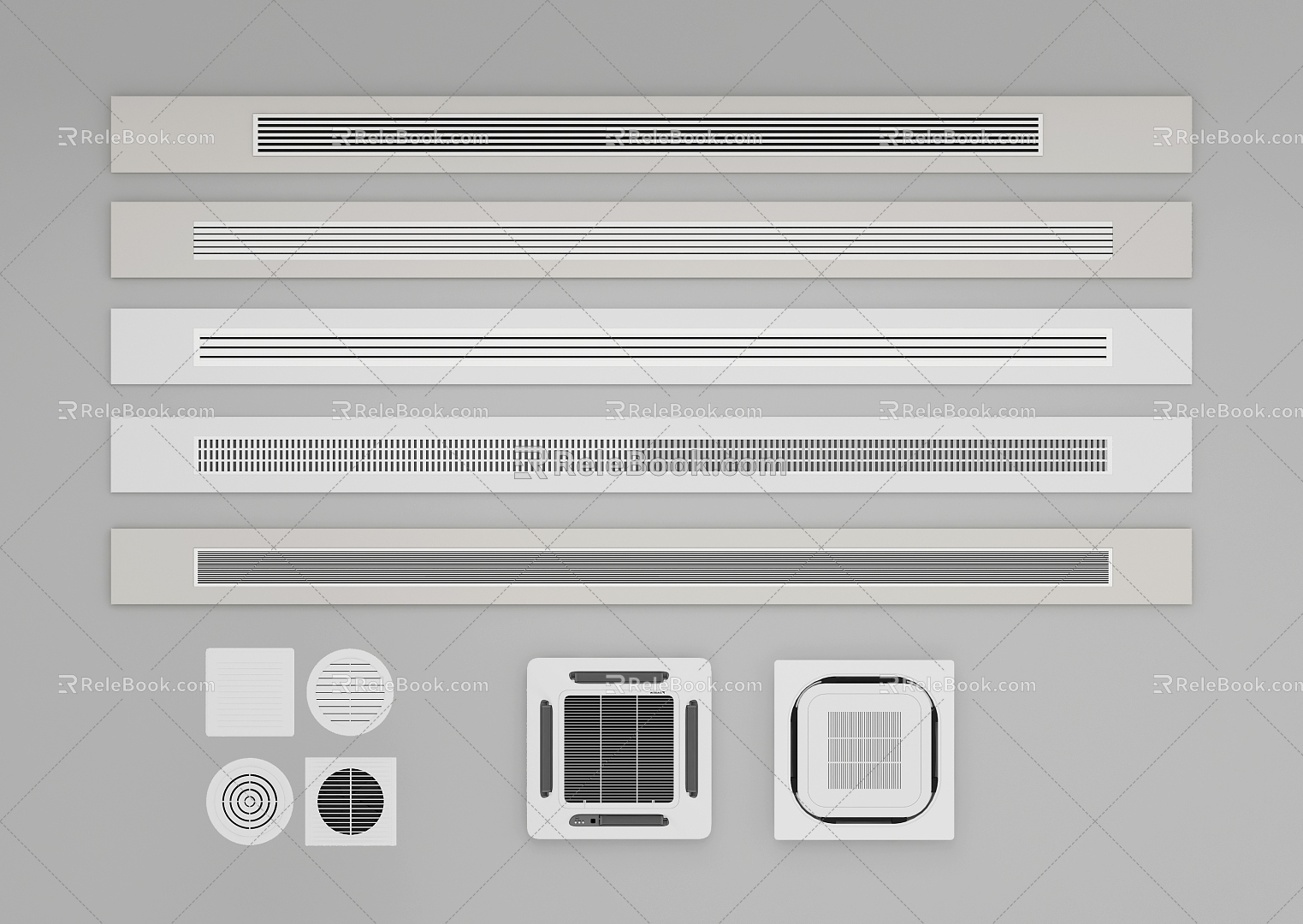 Air conditioning tuyere Central air conditioning Exhaust air conditioning 3d model