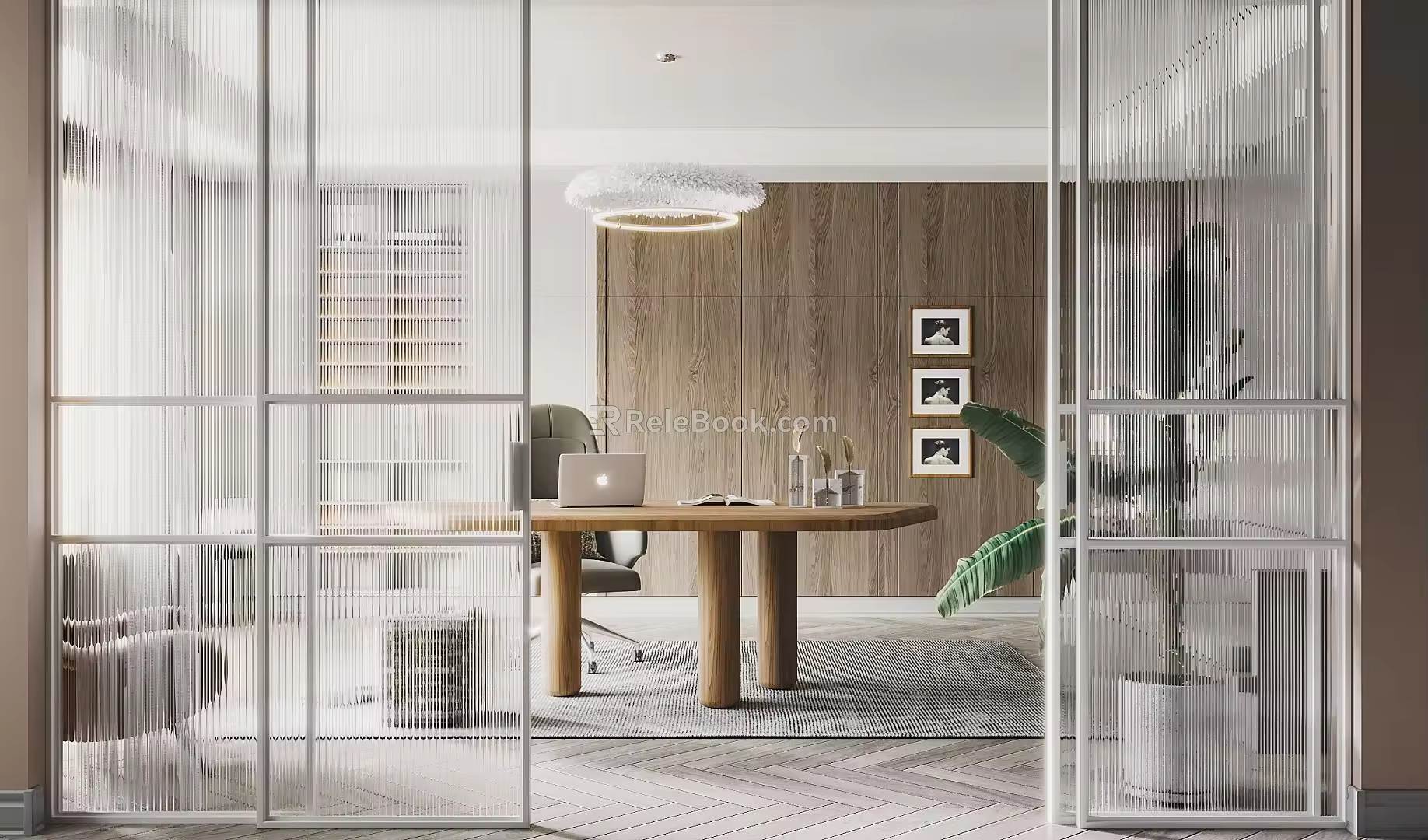 Modern study 3d model