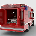 Lego toy building blocks for life-saving car ambulance 3d model