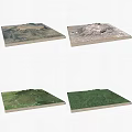 Scenic Garden Landscape With Different Volcanic Crater Views And Green Vegetation