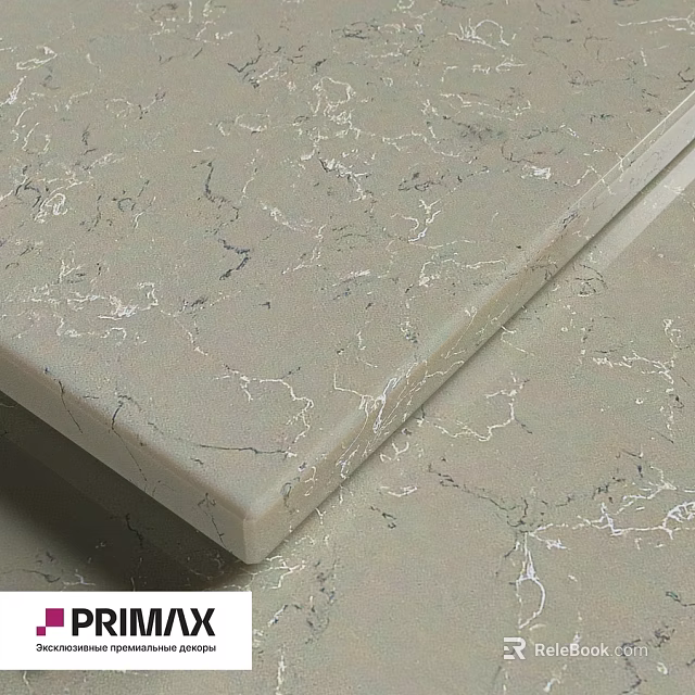 Light Colored Marble Texture Component With Natural Veins And Smooth Surface 3d model 
