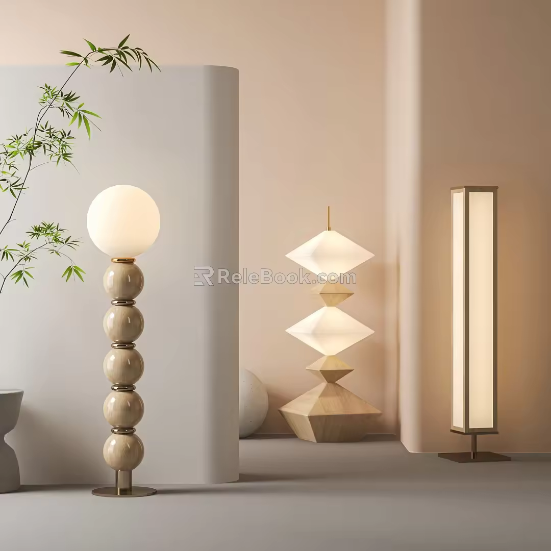 Modern floor lamp 3d model
