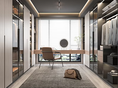 Modern Cloakroom 3d model