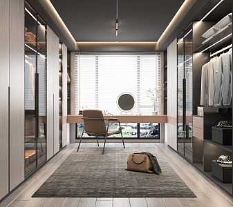 Modern Cloakroom 3d model