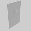 Modern Stainless Steel Wall Light With Frosted Glass Shade And Warm Illumination On Gray Wall