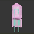 Outdoor Light With Transparent Glass Shade LED Filament And Blue Illumination