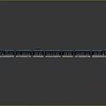 modern high-speed rail light rail train subway 3d model