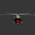 Red And White Cosmic Exploration Vehicle With Multiple Rotors And Sleek Body Design