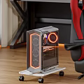 Computer Host E-sports Room Computer Desk E-sports Chair Storage Rack Computer Bracket 3d model