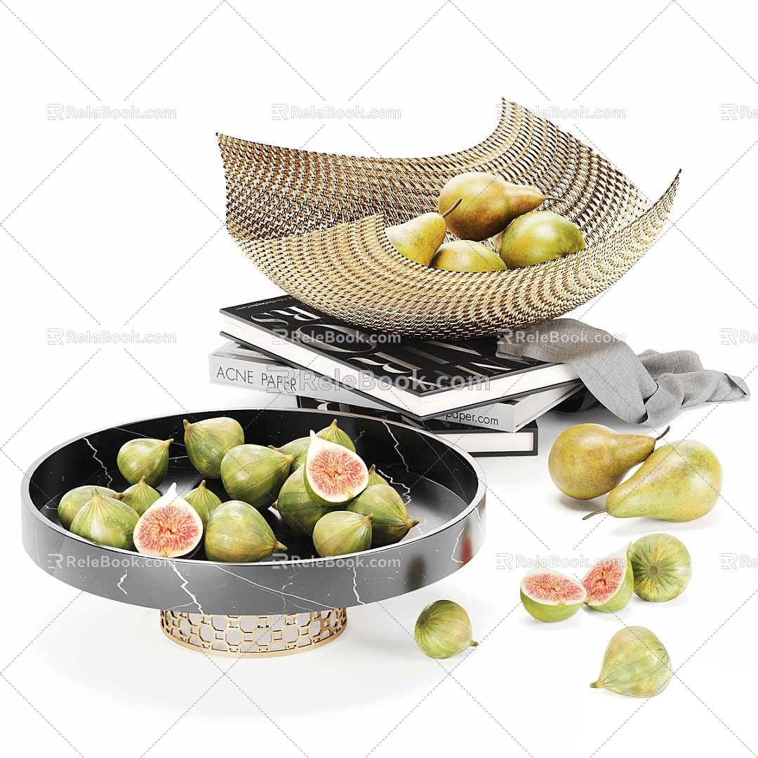 fruit plate ornaments ornaments ornaments fruit plate books books fruit pear figs model