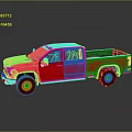 Red Crew Cab Pickup Truck With Black Wheels And Modern Exterior Design