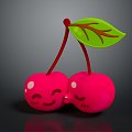 Modern Cherry Fruit Cherry Fresh Fruit 3d model