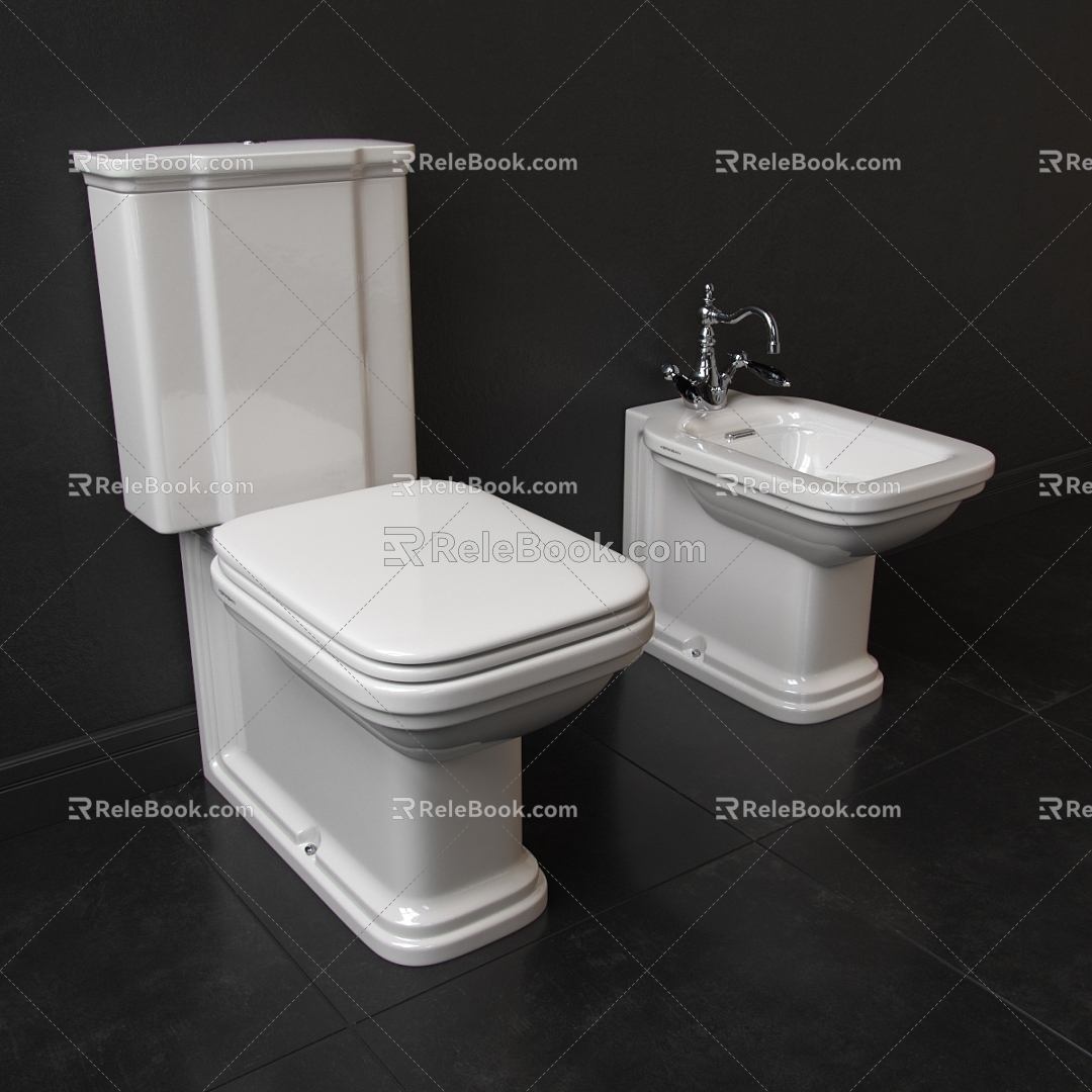 Modern toilet 3d model