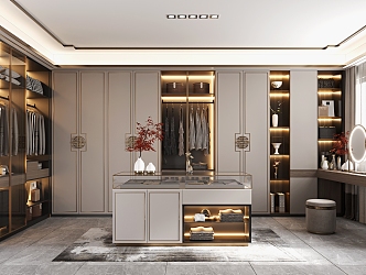 New Chinese Cloakroom 3d model