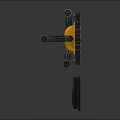 Sleek Modern Switch Panel In Yellow And Black With Wall Mounted Industrial Design