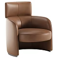 Elegant Beige Velvet Leisure Chair With Curved Armrests And Modern Design