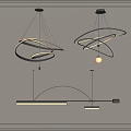 Pendant lamp combination 3d model
