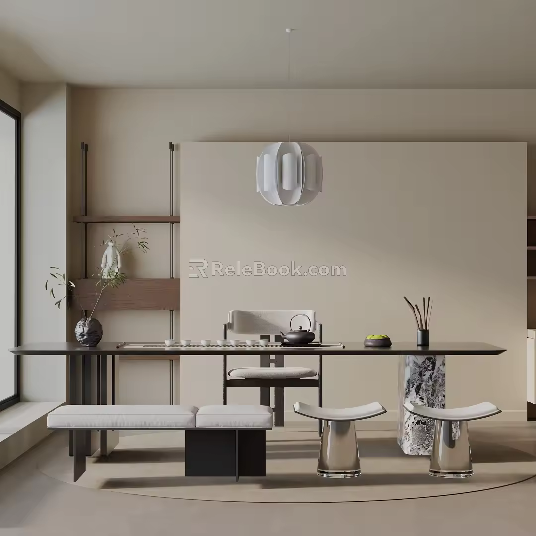 Modern table combination 3d model