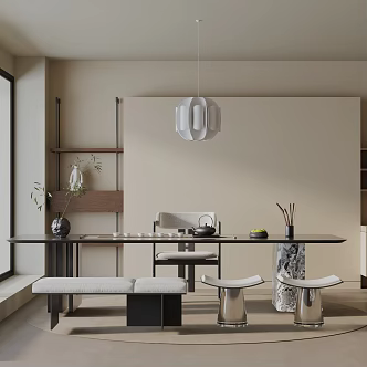 Modern table combination 3d model