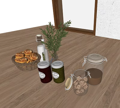 Modern Kitchen Supplies Kitchen Ornaments 3d model Modern Kitchen Supplies Kitchen Ornaments 3d model