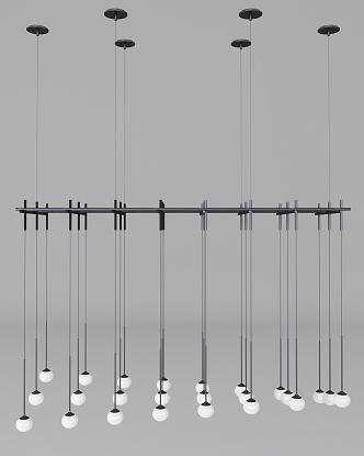 Modern chandelier 3d model