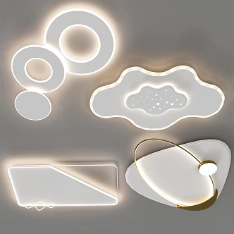 modern ceiling lamp 3d model