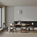 Modern table combination 3d model