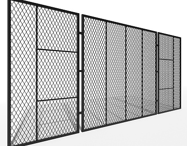 Industrial wind steel wire mesh 3d model