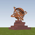 Modern Urban Sculpture 3d model