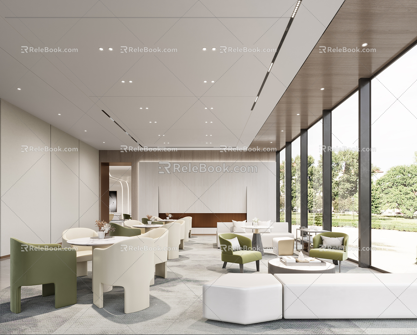 Modern Sales Office 3d model