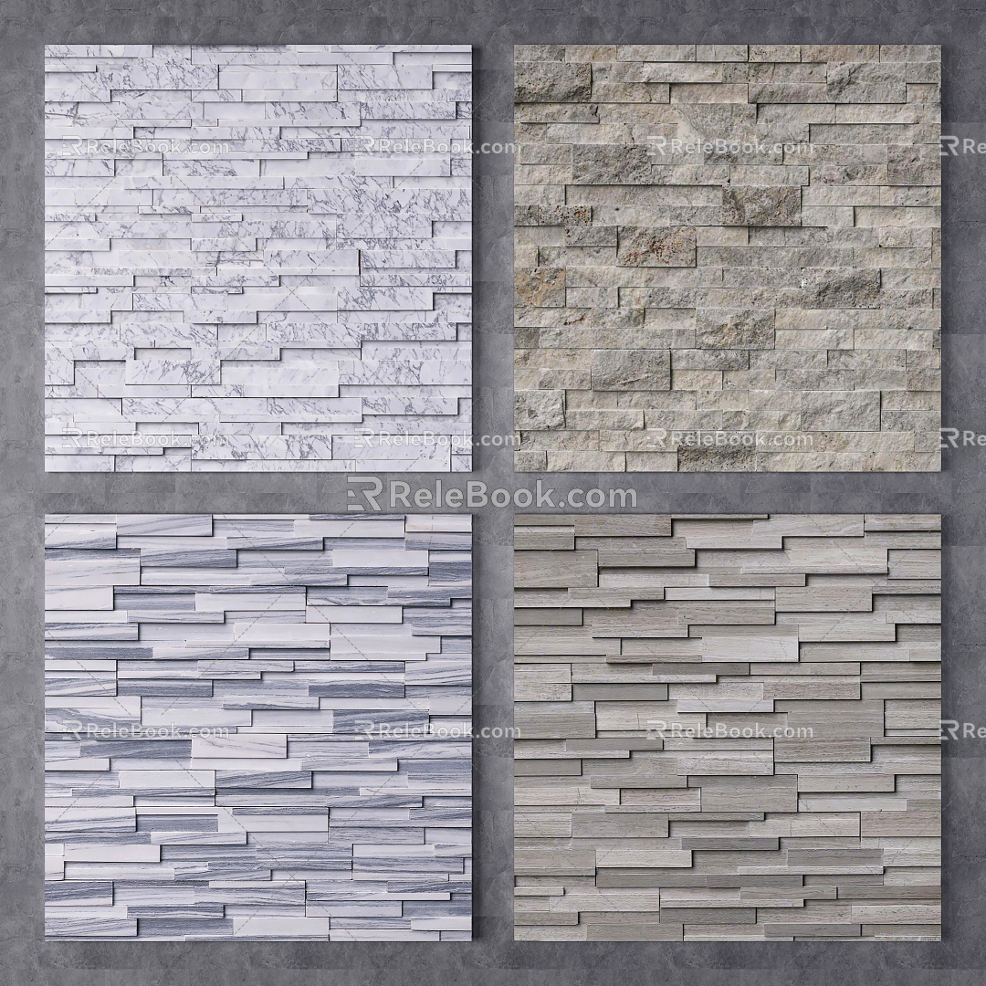 Modern Wall Culture Stone Wall Culture Stone Wall 3d model