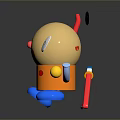 Puppet puppet wooden figure game character game character realistic character 3d model