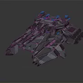 Sci Fi Battle Mech Vehicle With Complex Armored Structure And Weapons 3d model