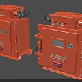Orange BARDIC MA Certified Industrial Heavy Duty Control Box with Connectors and Interface