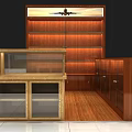 Airport Monopoly Booth at Shopping Mall Counter 3d model
