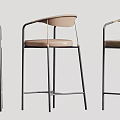 Modern Bar Stools Featuring Various Styles With Brown Beige And Black Frames